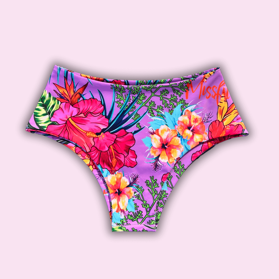 Pantaleta hotpans hibiscus lila