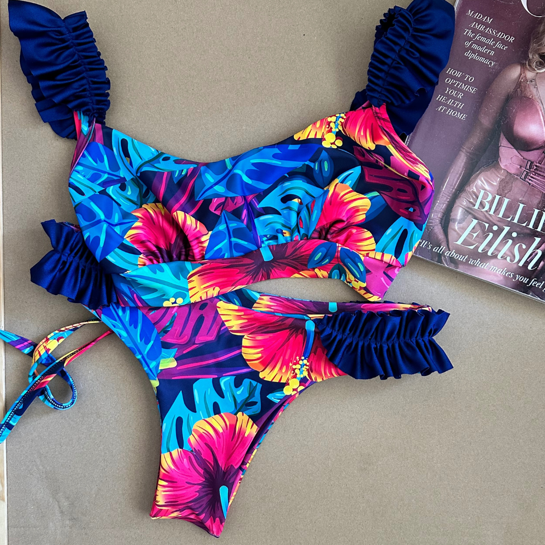 conjunto hawai top vuelitos 2.0 + bottoms vuelitos 2.0