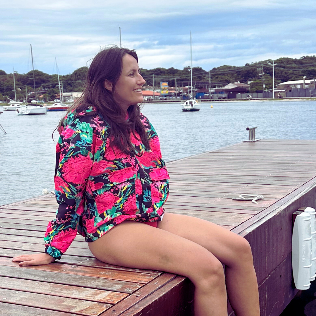 cortaviento con cierre negro mix