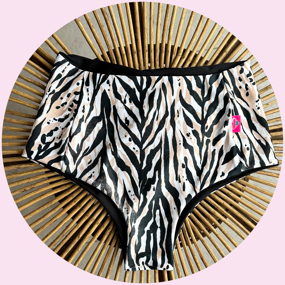 calzon tiro alto africa reversible negro