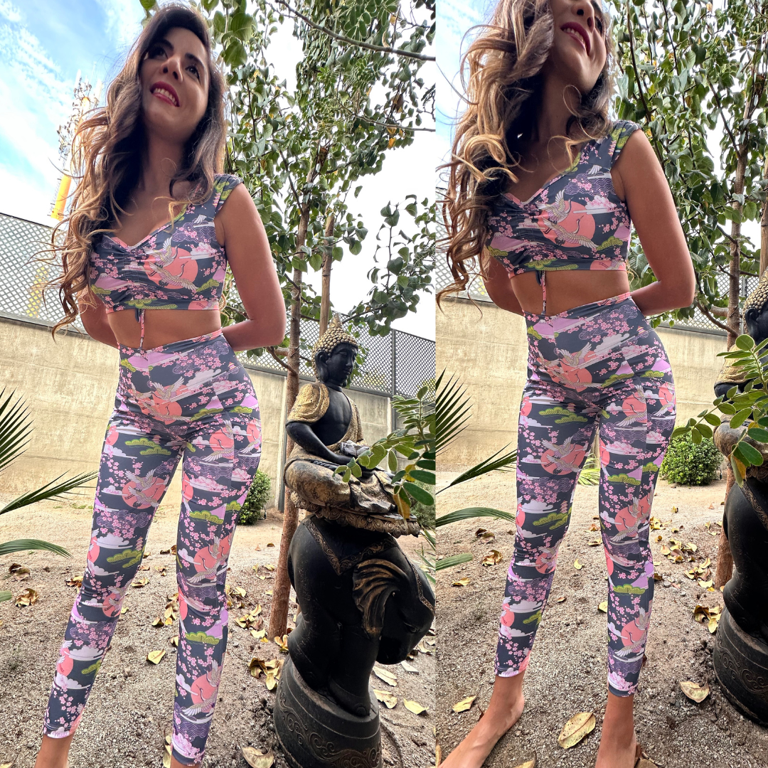 conjunto deportivo Sakura deportivo + calza