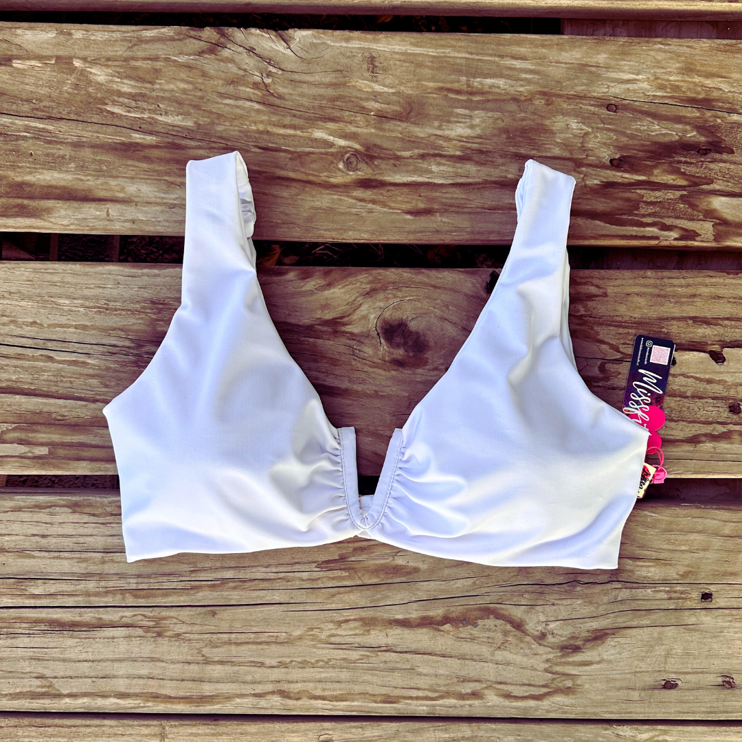 top amapola blanco