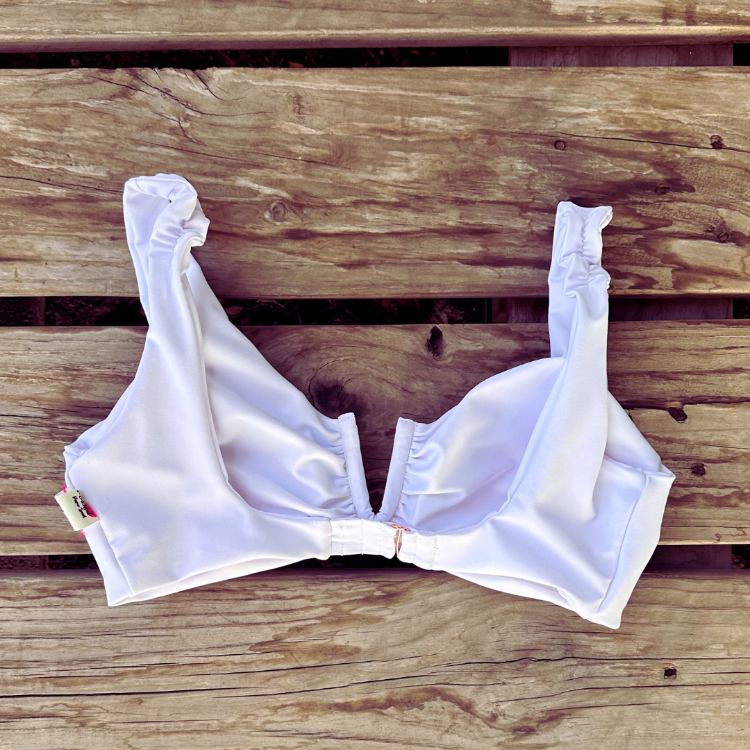 top amapola blanco