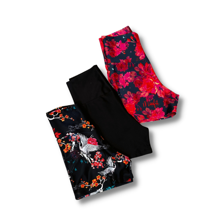 Pack de short caramel-negro-sakura black