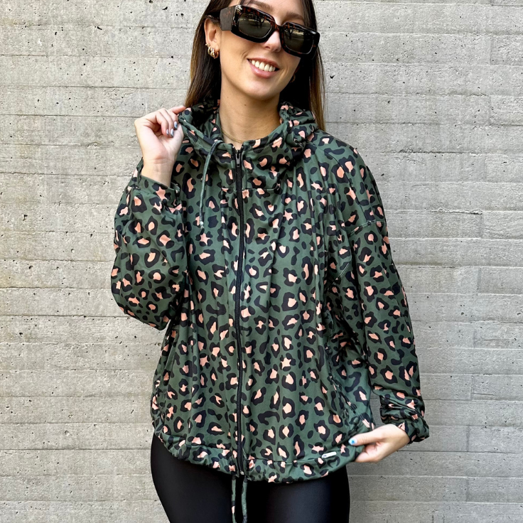 Poleron shine animal green