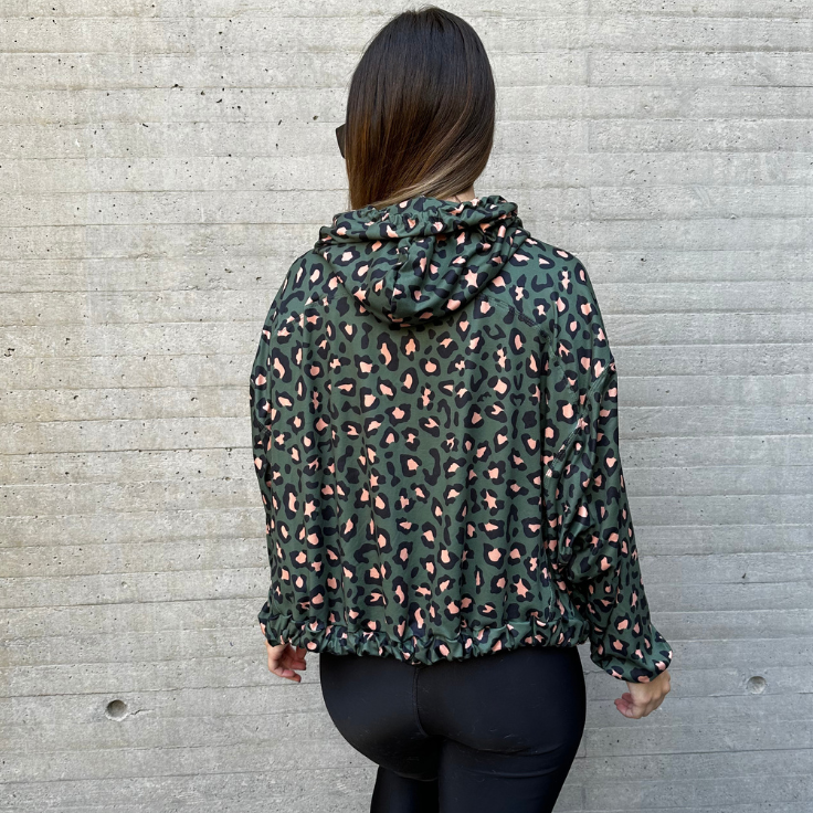 Poleron shine animal green