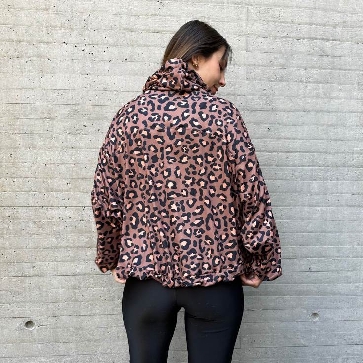 Poleron shine animal brown