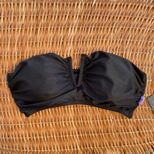 PETO STRAPLESS V Negro
