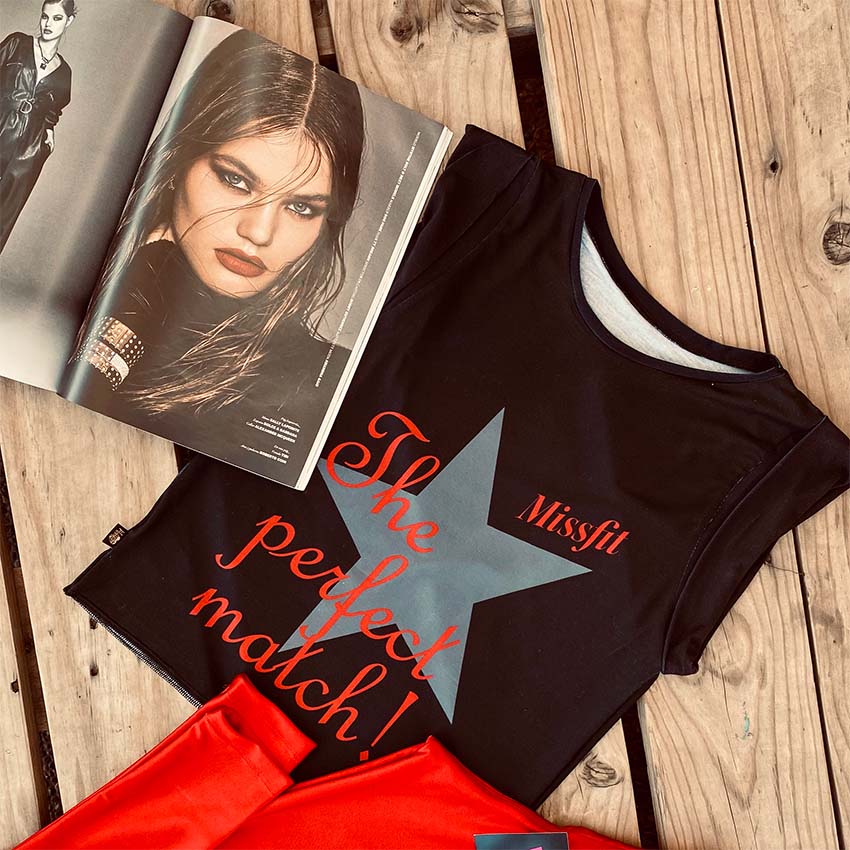 Polera Estrella Gris