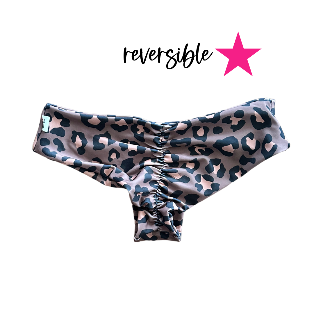 culotte upless reversible animal brown