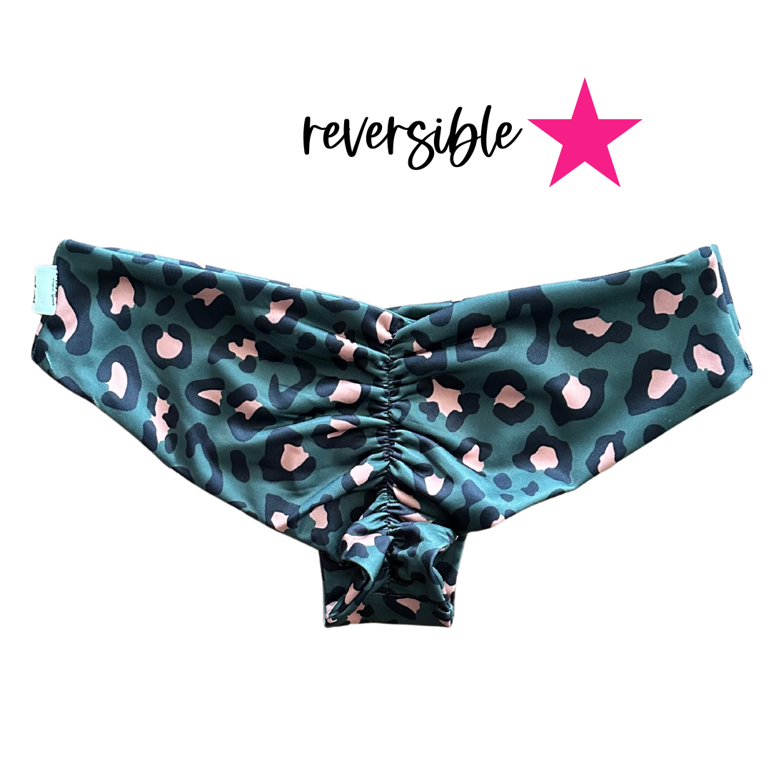 culotte upless animal green reversible
