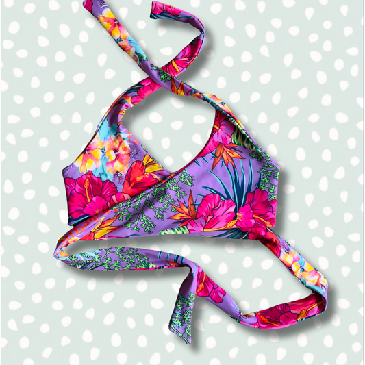 Peto cruzado hibiscus lila
