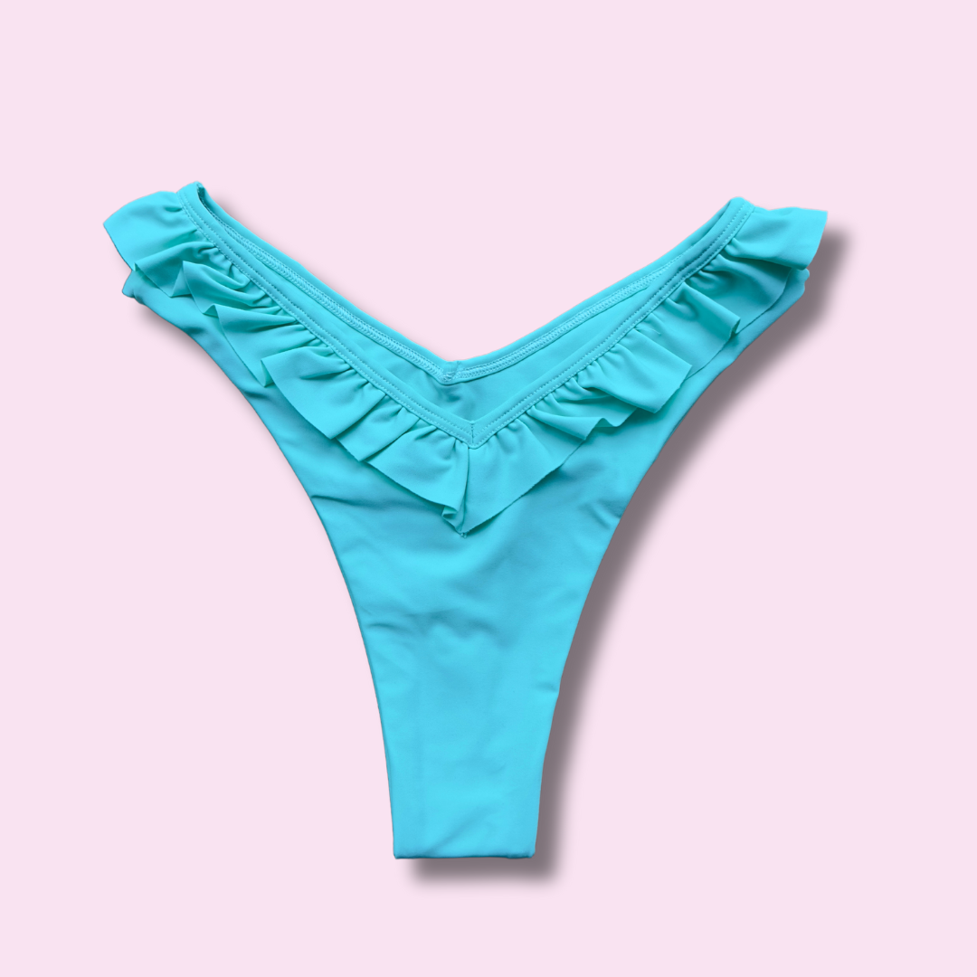 Secret Brazil Bottoms colaless vuelitos turquesa – Missfit