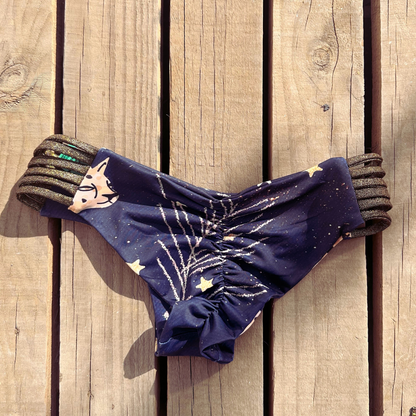 Conjunto blue star   peto pin up  largo + culotte upless pabilo