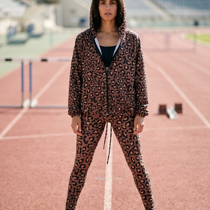 Poleron shine animal brown