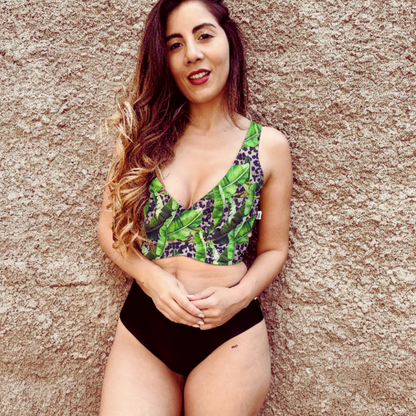 Conjunto tankini top odisea + pantaleta upless negro