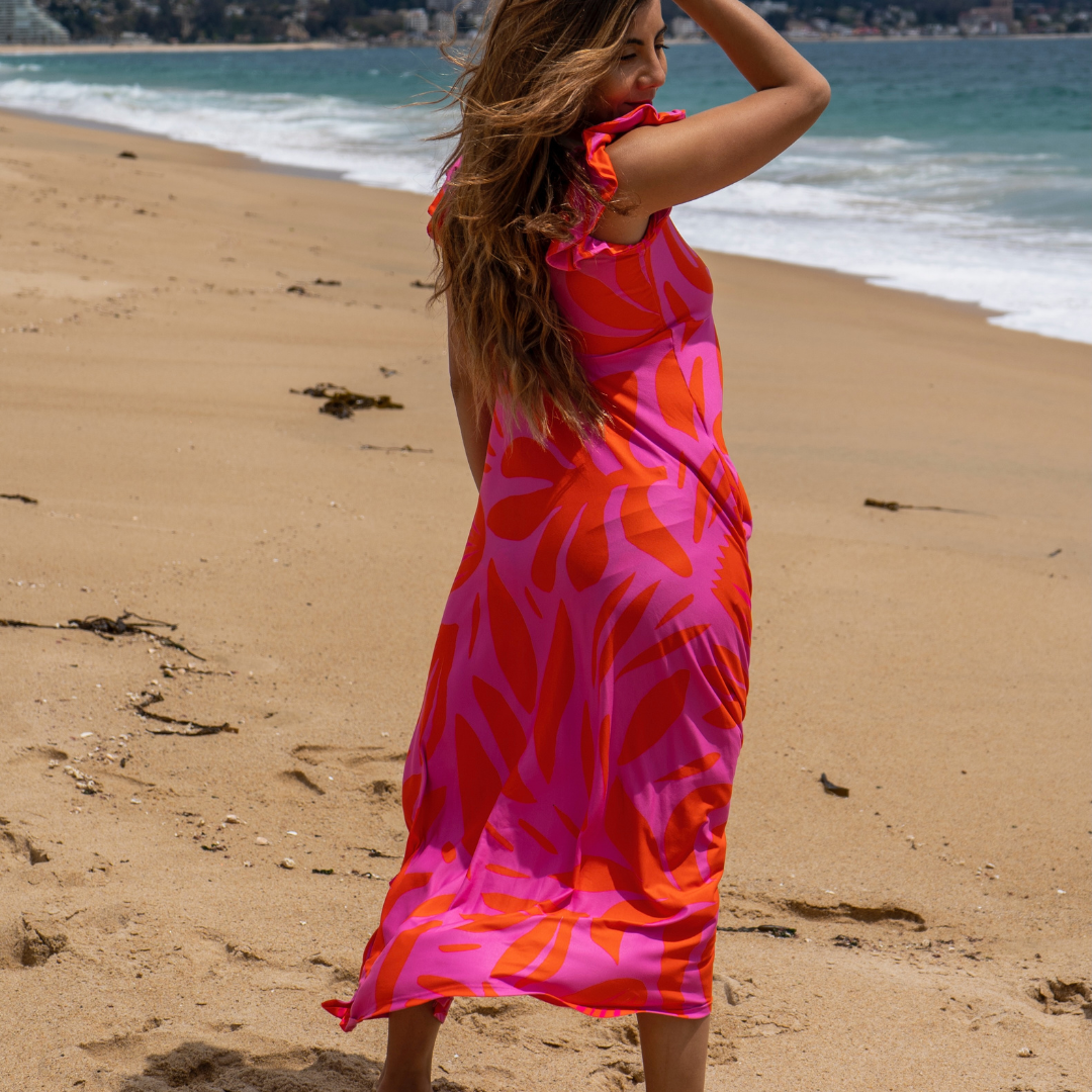 vestido karla  estampado Karla