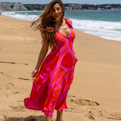 vestido karla  estampado Karla