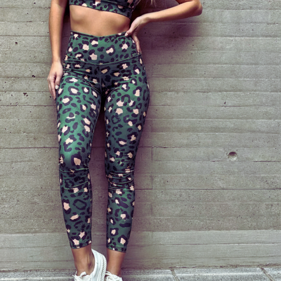 Calza animal green