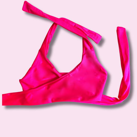 Peto cruzado fucsia