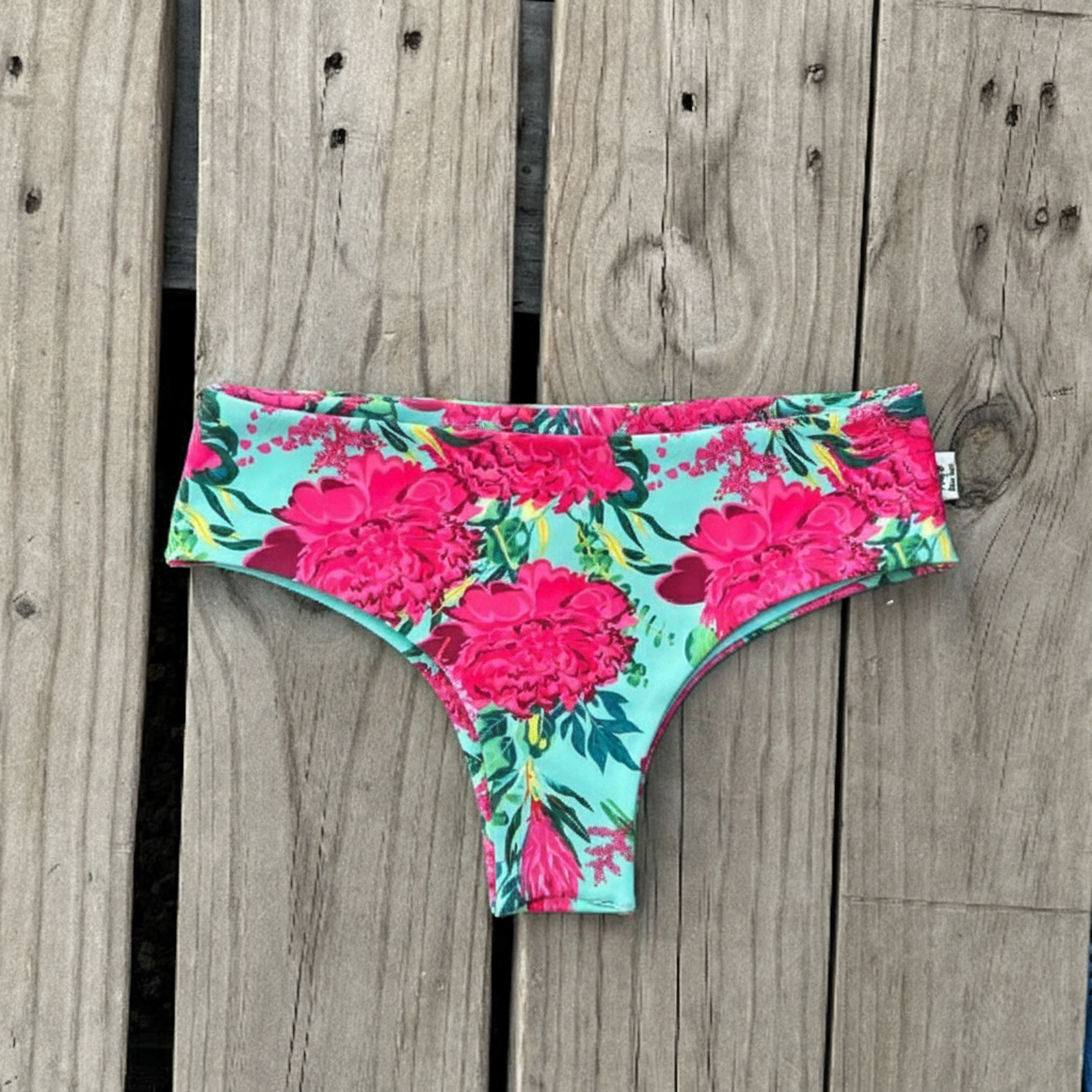 Pantaleta clasica turquesa mix