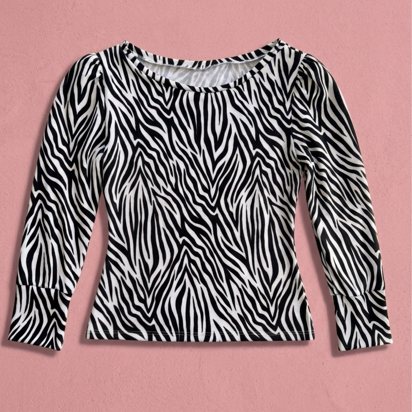 Polera manga larga Cebra