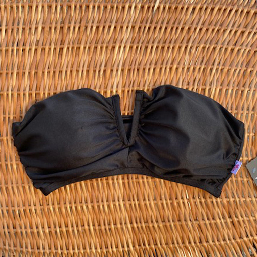 PETO STRAPLESS - Negro