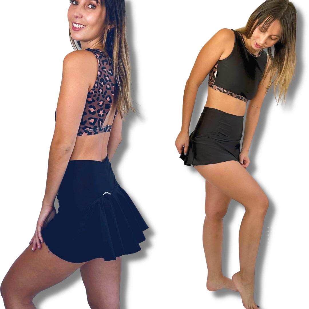 Falda/short negra